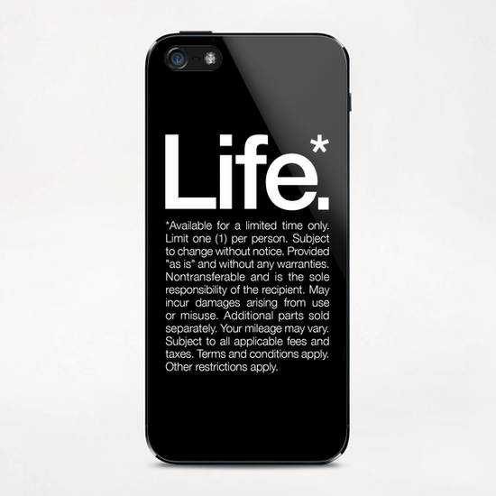 Life.* Available for a limited time only. iPhone & iPod Skin by WORDS BRAND