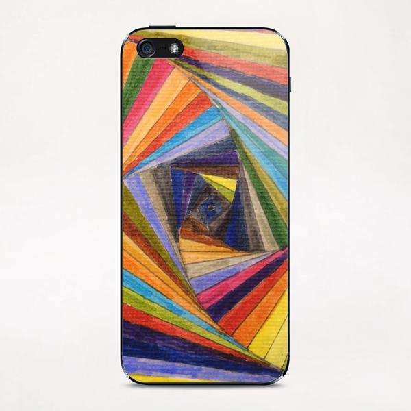 Rainbow Square iPhone & iPod Skin by Vic Storia