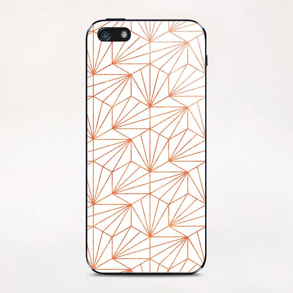 Rose Gold & White iPhone & iPod Skin by Uma Gokhale