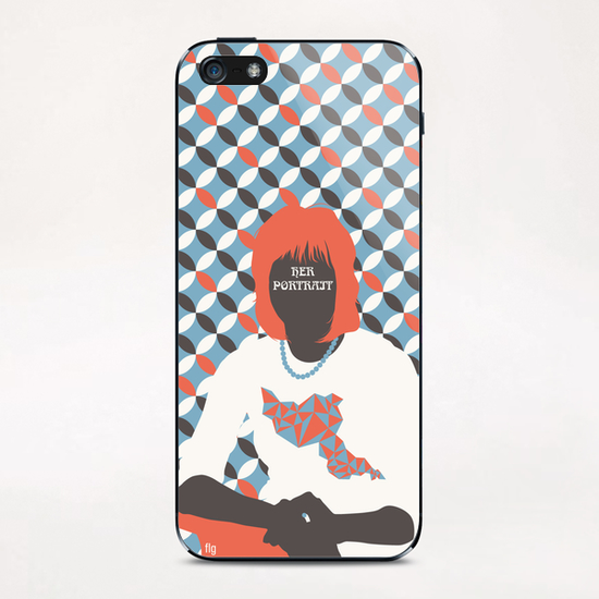 HER PORTRAIT iPhone & iPod Skin by Francis le Gaucher