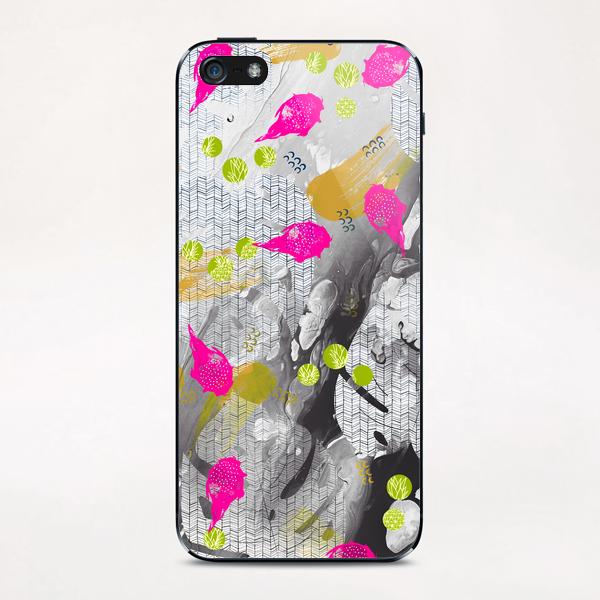 Tropical marble abstract iPhone & iPod Skin by mmartabc