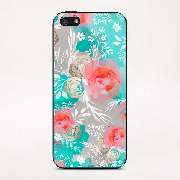 Watercolor Flourish iPhone & iPod Skin by mmartabc