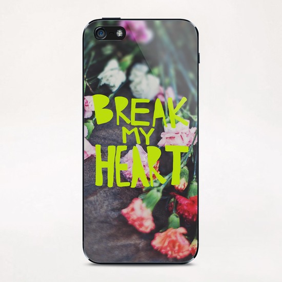 Break My Heart iPhone & iPod Skin by Leah Flores