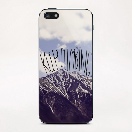 Keep Climbing iPhone & iPod Skin by Leah Flores