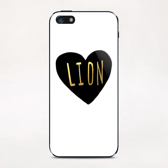 Lion Heart iPhone & iPod Skin by Leah Flores
