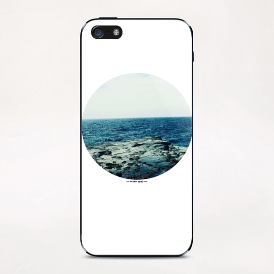 Ocean Blue iPhone & iPod Skin by Leah Flores