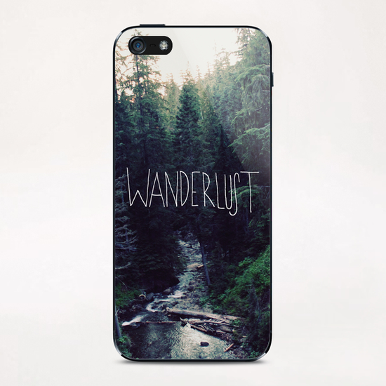 Wanderlust Rainier Creek iPhone & iPod Skin by Leah Flores