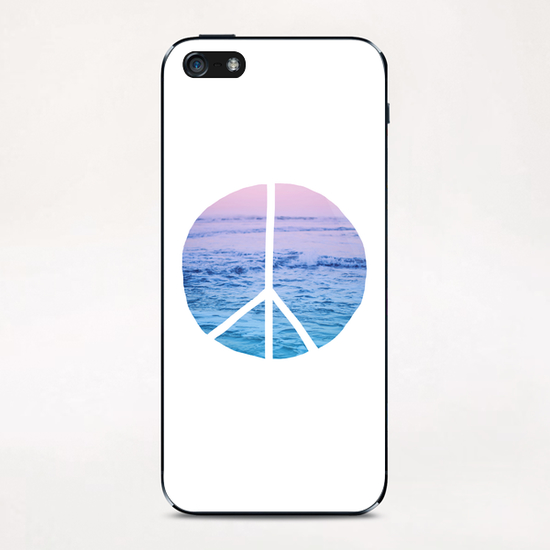 Waves and Peace iPhone & iPod Skin by Leah Flores
