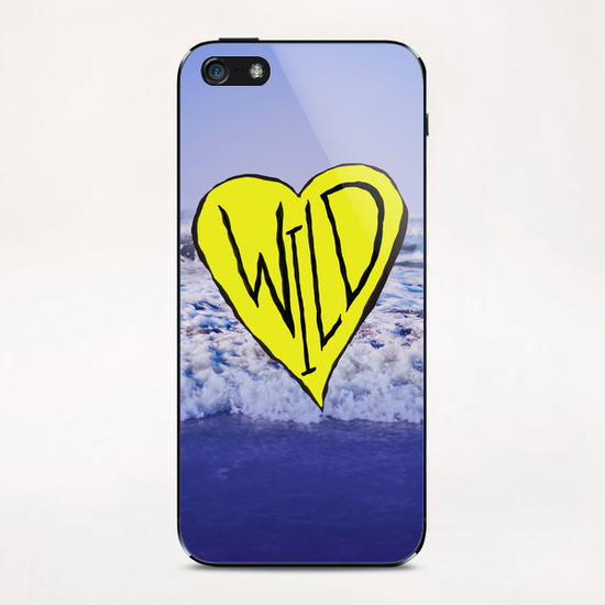 Wild Heart Waves iPhone & iPod Skin by Leah Flores