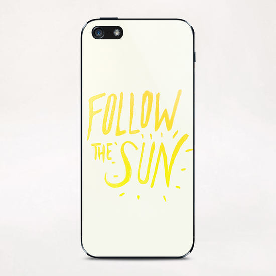 Follow The Sun iPhone & iPod Skin by Leah Flores