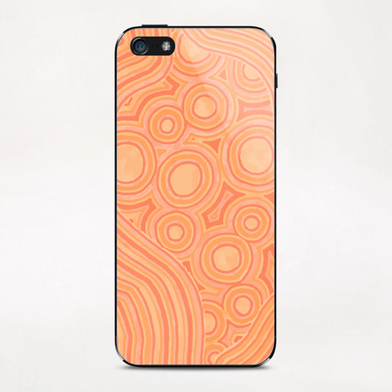 Orange Color Burst iPhone & iPod Skin by ShinyJill