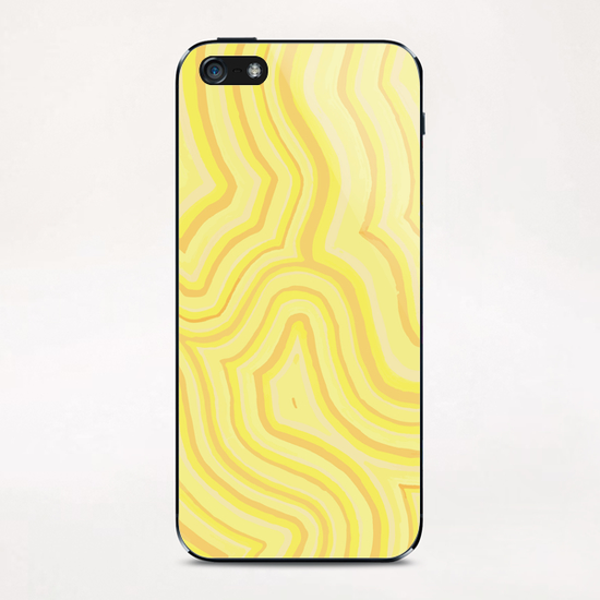 Yellow Color Burst iPhone & iPod Skin by ShinyJill