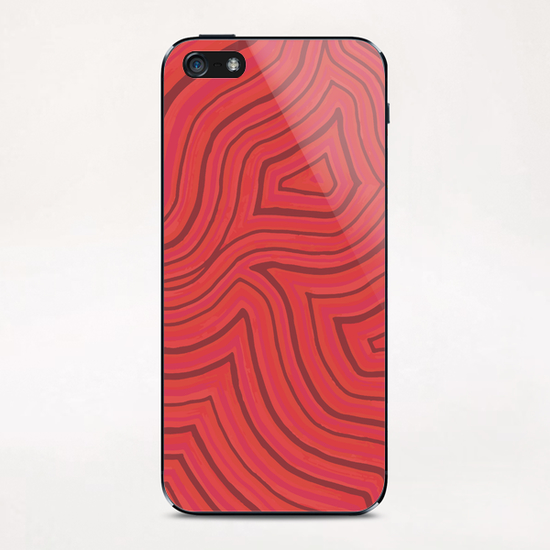 Red Color Burst iPhone & iPod Skin by ShinyJill