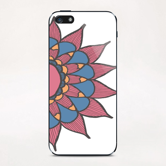 Abstract Sunflower iPhone & iPod Skin by ShinyJill