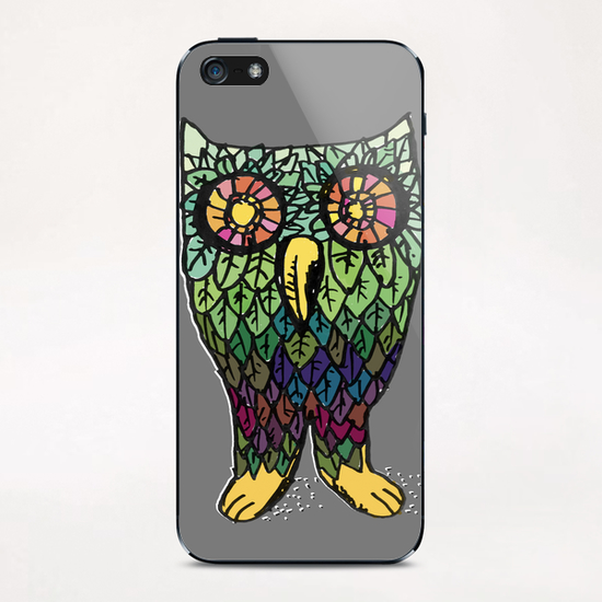 Happy Owl iPhone & iPod Skin by Yann Tobey