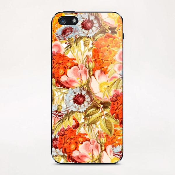 Coral Bloom iPhone & iPod Skin by Uma Gokhale