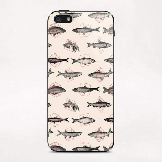 Fishes Repeat iPhone & iPod Skin by Florent Bodart - Speakerine