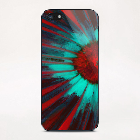 Red Flower Vortex iPhone & iPod Skin by tzigone