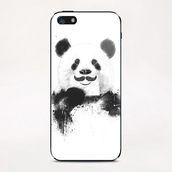 Funny panda iPhone & iPod Skin by Balazs Solti