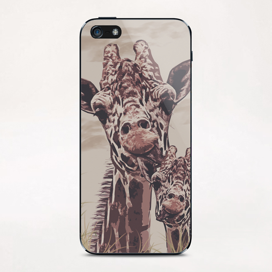 Giraffe iPhone & iPod Skin by Galen Valle
