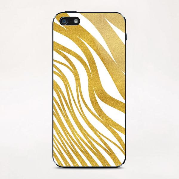 Golden Wave iPhone & iPod Skin by Uma Gokhale