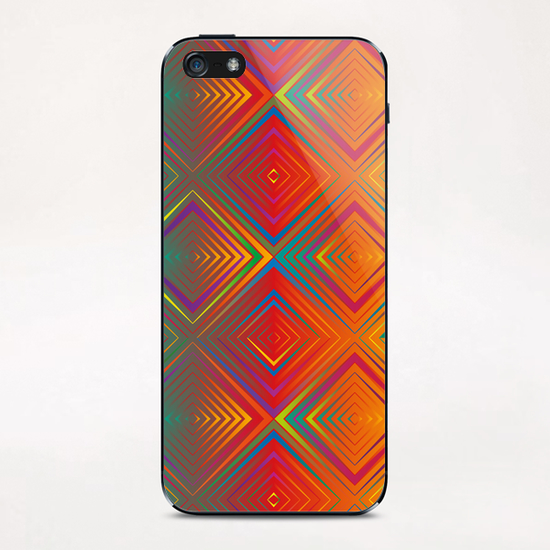 Gradient Squares iPhone & iPod Skin by Vic Storia