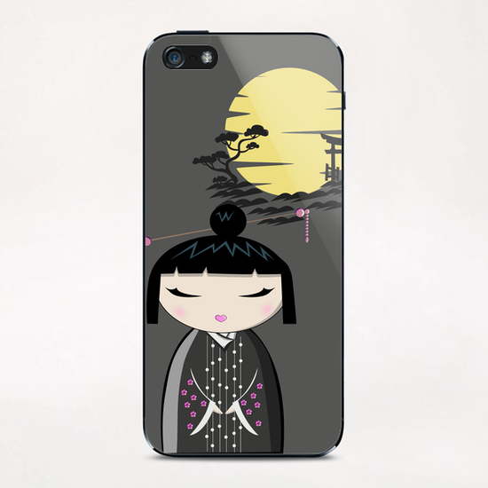 Grey Kokesi iPhone & iPod Skin by PIEL Design