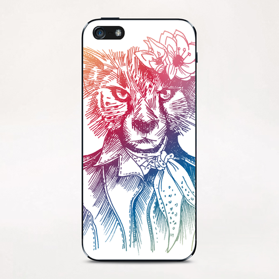Cute Cheetah iPhone & iPod Skin by Georgio Fabrello