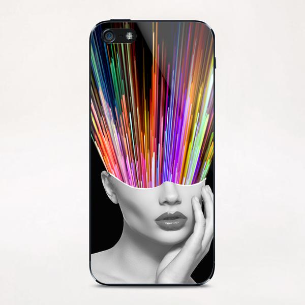 Head in the Colors iPhone & iPod Skin by K. Leef
