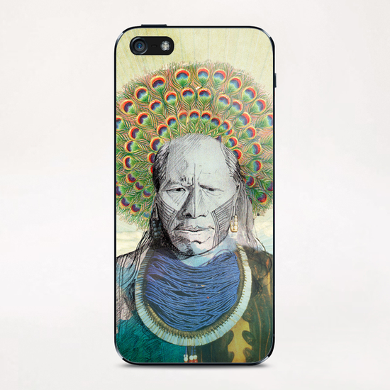 Indian Peacock iPhone & iPod Skin by tzigone