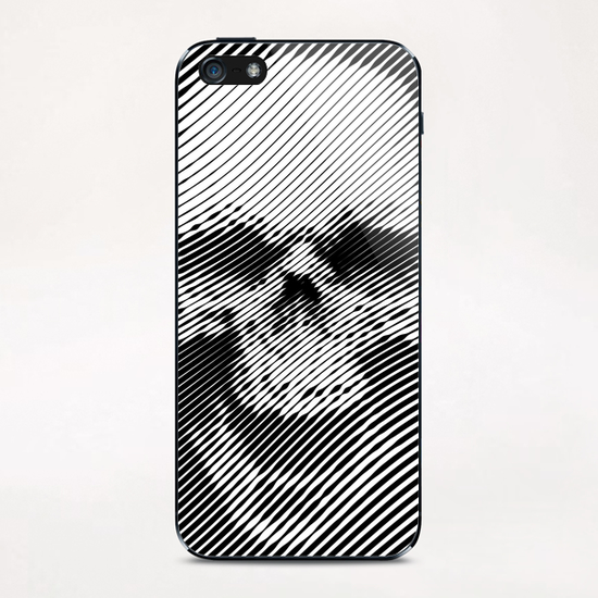 Line Skull iPhone & iPod Skin by Vic Storia