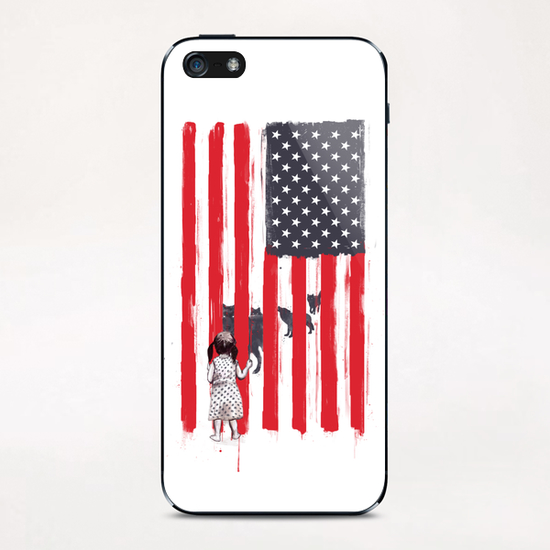 Little girl and wolves iPhone & iPod Skin by Balazs Solti