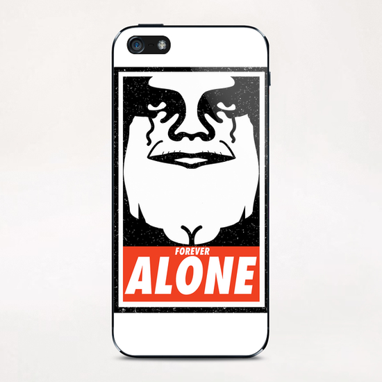 Obey Alone iPhone & iPod Skin by daniac