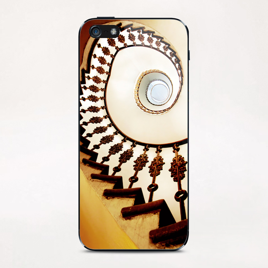 Spiral staircase in warm colours iPhone & iPod Skin by Jarek Blaminsky