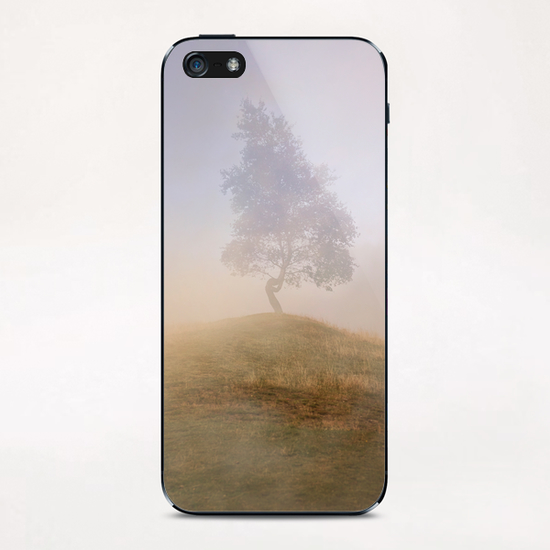 Loneliness at foggy dawn iPhone & iPod Skin by Jarek Blaminsky