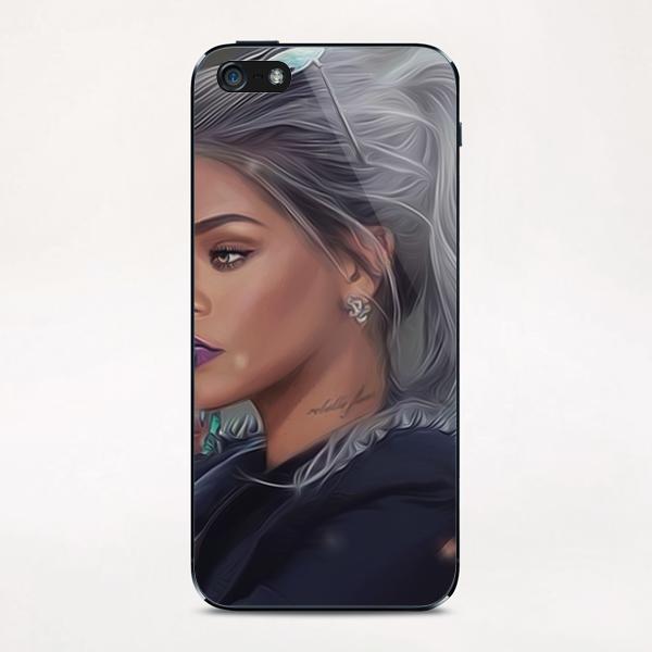 Rihanna Portrait iPhone & iPod Skin by AndyKArt