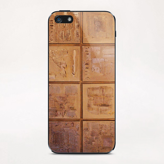 Wood Squares iPhone & iPod Skin by di-tommaso