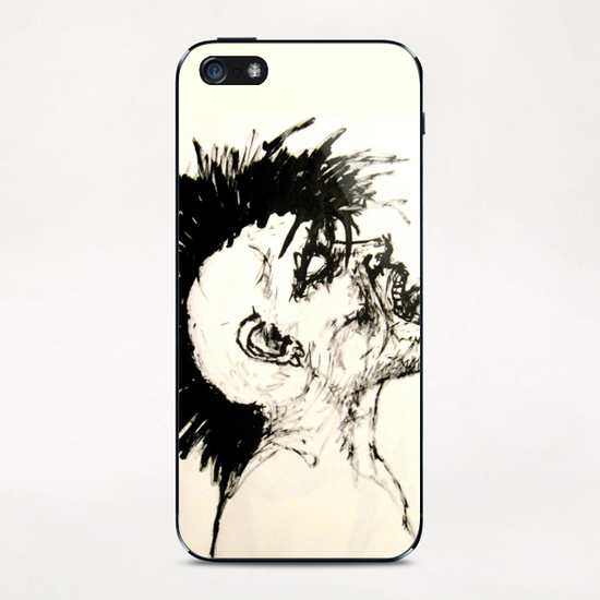 Punk rock Zombie iPhone & iPod Skin by Aaron Morgan