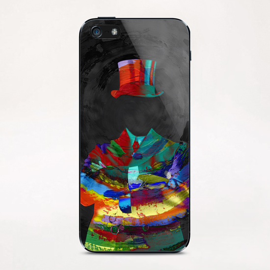 The man with the hat iPhone & iPod Skin by Vic Storia