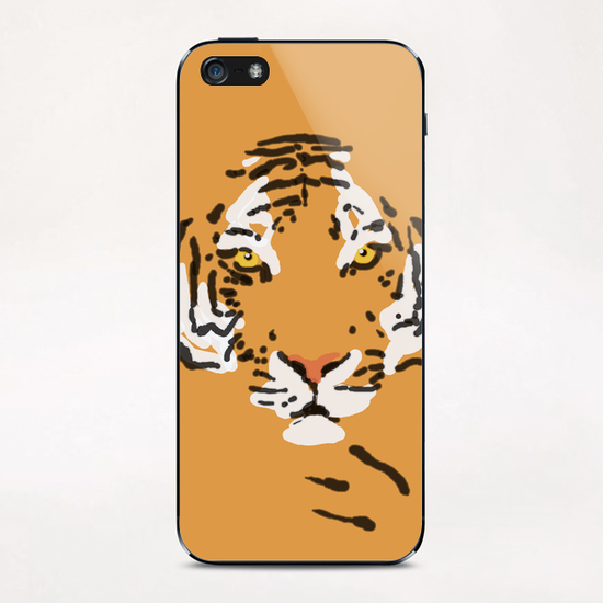 Tiger iPhone & iPod Skin by Nicole De Rueda