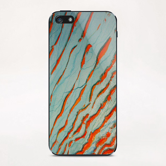 Red Waves iPhone & iPod Skin by di-tommaso