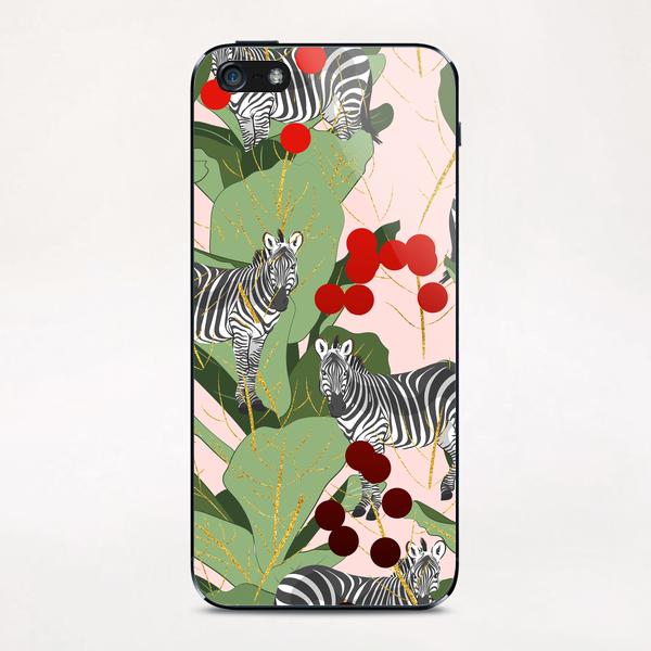 Zebra Harem iPhone & iPod Skin by Uma Gokhale