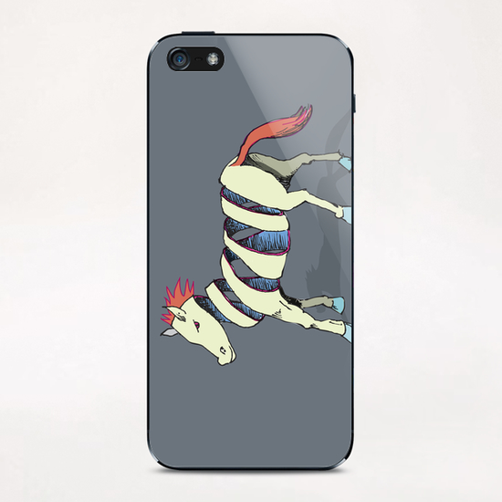 Rock Zebra iPhone & iPod Skin by Alex Xela