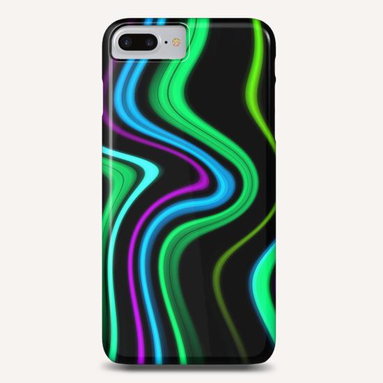 Abstract Waved Color Lines Phone Case by Divotomezove