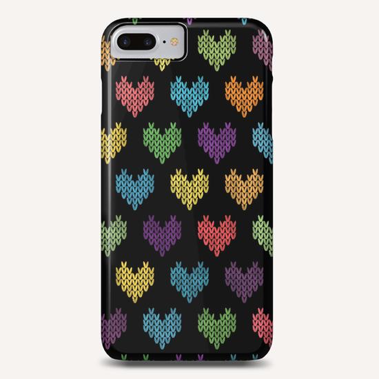 Colorful Knitted Hearts X 0.4 Phone Case by Amir Faysal