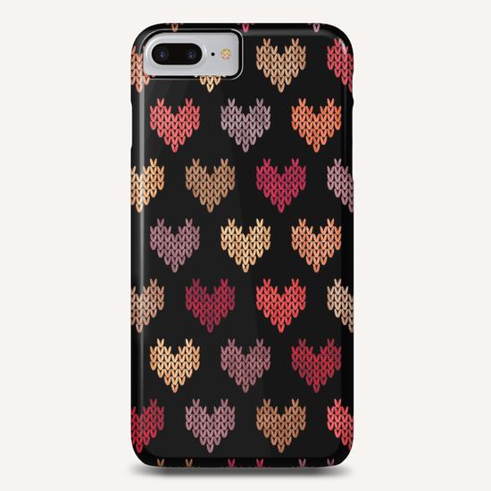 Colorful Knitted Hearts X 0.3 Phone Case by Amir Faysal