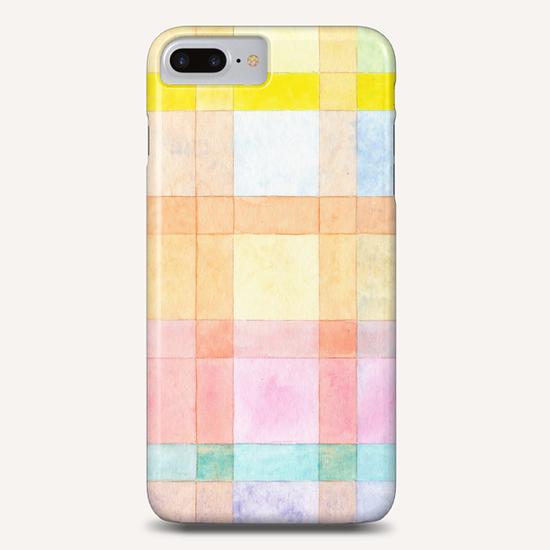 Pastel colored Watercolors Check Pattern  Phone Case by Heidi Capitaine