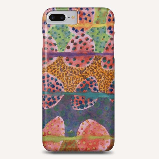 Red Round And Dotted Forms Phone Case by Heidi Capitaine