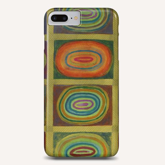 Ringed Ovals within Hatched Grid Phone Case by Heidi Capitaine