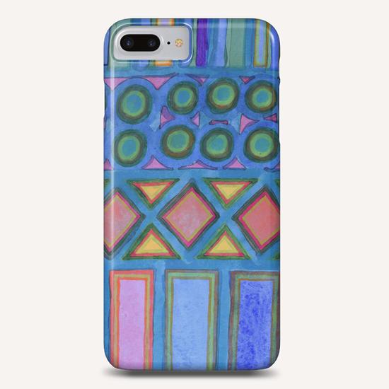 Filled blue Grid Phone Case by Heidi Capitaine